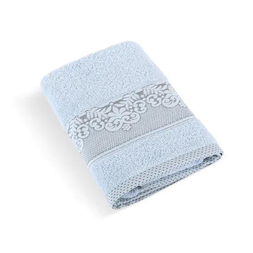 Prosop frotir Bellatex colecția Orchidea albastru deschis, 50 x 100 cm, albastru deschis, 50 x 100 cm