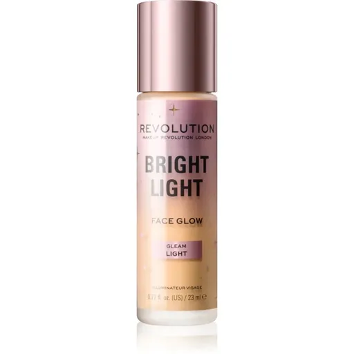Makeup Revolution Bright Light Face Glow tonic fluid iluminator culoare Gleam Light 23 ml
