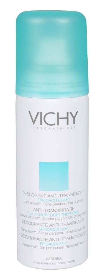 Vichy Antiperspirant deodorant spray fără alcool, cu un efect de 48 de ore, 125 ml