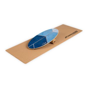 BoarderKING Indoorboard Allrounder, placă pentru echilibru, covor, cilindru, lemn / plută