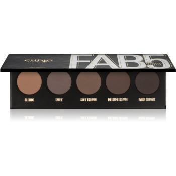 Cupio Brow-Me! Fab5 paletă fard pentru sprâncene sub formă de pudră compactă 5x1 g