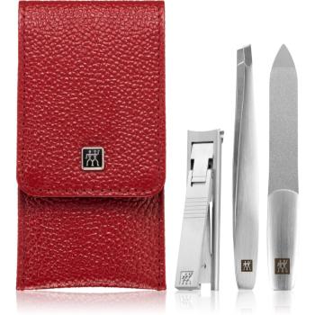 Zwilling Premium Red Set de manichiură cu sac