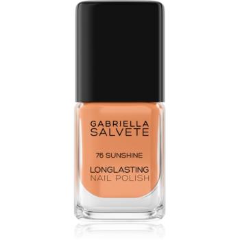 Gabriella Salvete Longlasting Enamel lac de unghii cu rezistenta indelungata lucios culoare 76 Sunshine 11 ml