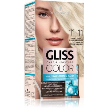 Schwarzkopf Gliss Color Culoare permanenta pentru par culoare 11-11 Ultra Light Titanium Blonde 1 buc