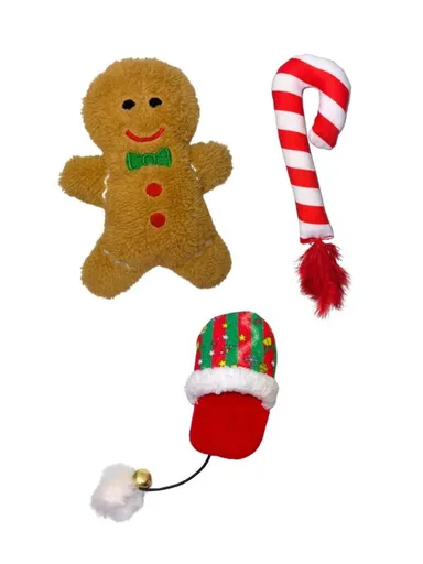 Jucărie pentru pisici, Paws & Whiskers, Miyav 1001, 100% MATERIAL TEXTIL PLUȘOS, Multicolor