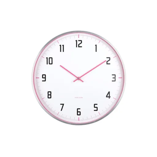 Karlsson 5969BP ceas de perete design roz,diametru 40 cm, roz