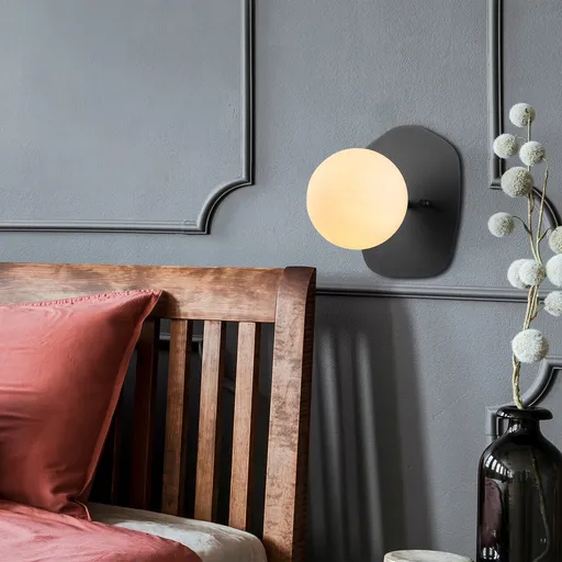 Aplica de perete, Opviq, 942FLG1379, Negru / Crem