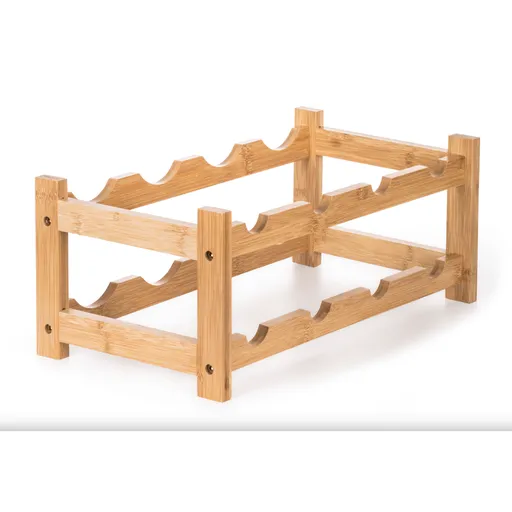 Raft pentruvinuri G21  din bambus, 8 sticle, S