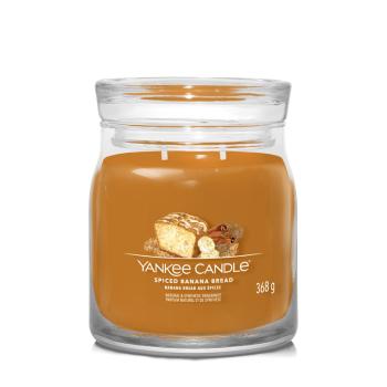 Yankee Candle Lumânare aromată Signature sticla mare Spiced Banana Bread 368 g