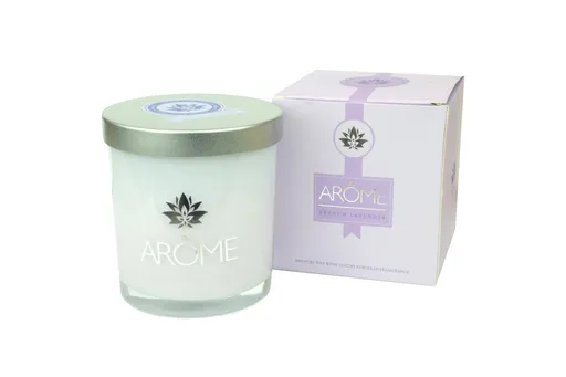 Lumânare parfumată AROME într-un borcan de sticlă cu capac 200 g