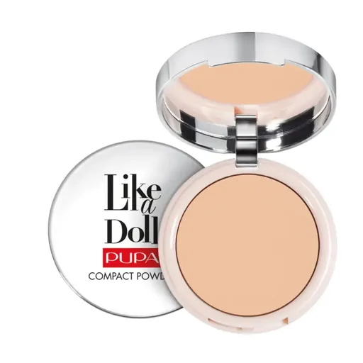 PUPA Milano Pudră compactă Like a Doll (Compact Powder) 10 g 003 Natural Beige