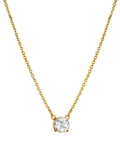 Hot Diamonds Colier elegant placat cu aur cu topaz și diamant Gemstone DN214