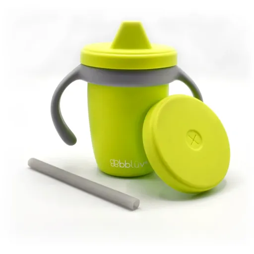 BBLÜV Sippy Küp cană pentru antrenament Lime 4m+ 240 ml