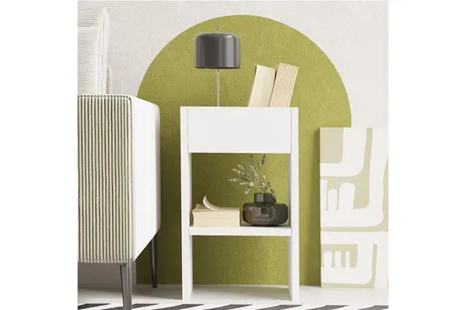 Masuta, Hanah Home, Karen, 30x50x25 cm, Alb