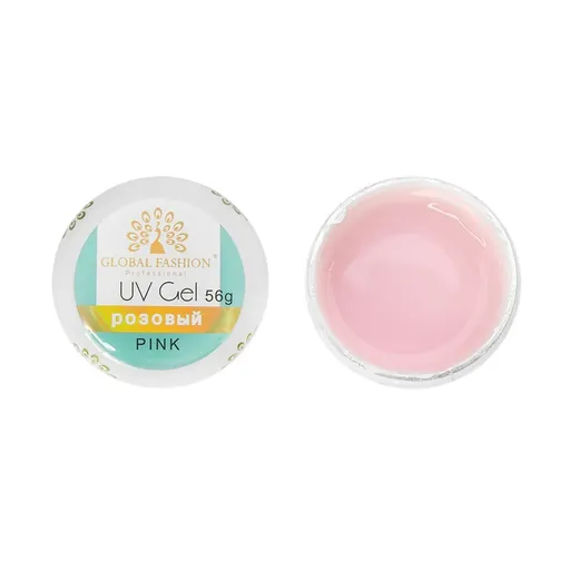 Gel modelare Unghii Global Fashion 56g, Pink, TPO Free