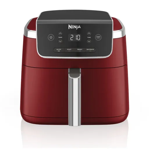 Friteuza cu aer cald Ninja AF140EUCM PRO, 1750W, 4.7 L, 40-240°C, 4 programe, Timer, AirCrisp, Acoperire antiaderenta, Bordeaux