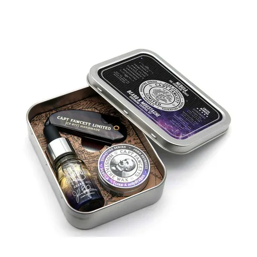 Captain Fawcett Set cadou pentru îngrijirea bărbii Nebula Grooming Survival Kit