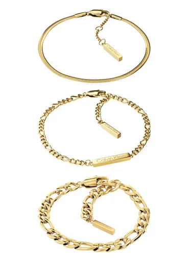 Calvin Klein Minunat set de brățări legate placate cu aur Linked 35700022