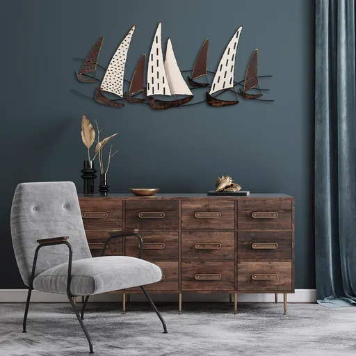 Decoratiune de perete, Uskuna, Dimensiune: 123 x 52 cm, Multicolor