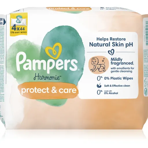 Pampers Harmonie Protect&Care Șervețele umede pentru copii cu gălbenele 176 buc