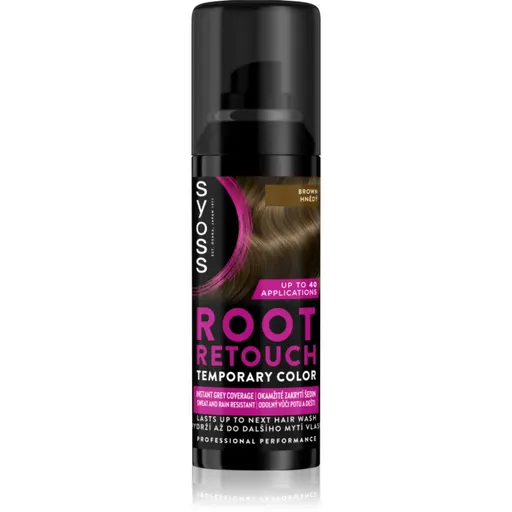 Syoss Root Retoucher culoare de uniformizare pentru rădăcini Spray culoare Brown 120 ml