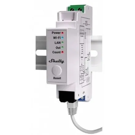 Contor inteligent Shelly Pro EM, 2 x clamps 50A 3800235268148