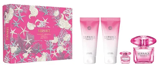 Versace Bright Crystal Absolu - EDP 90 ml + loțiune de corp 100 ml + gel de duș 100 ml + EDP 5 ml