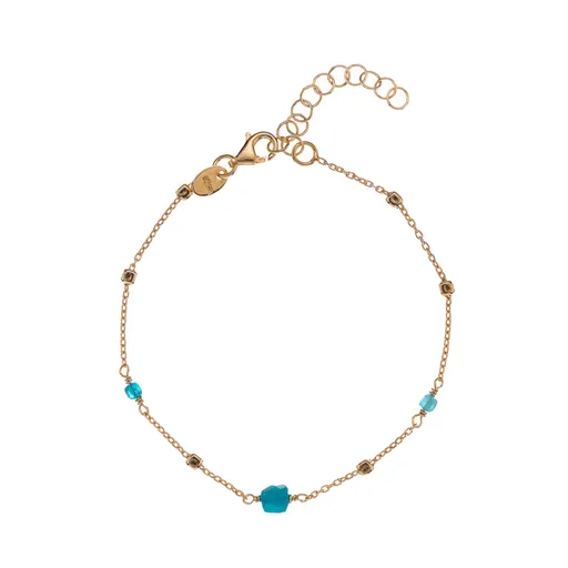 Alisia Brățară placată cu aur cu perle de apatit AL4099-Oro-Apatite