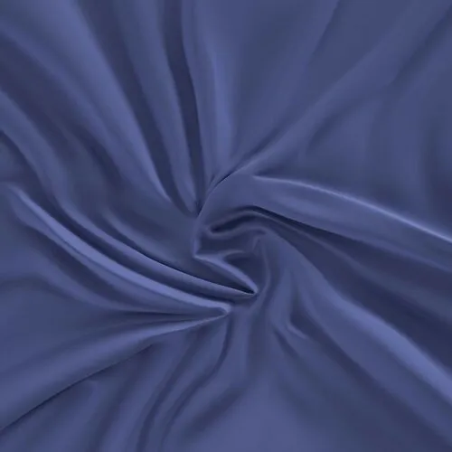 Kvalitex Cearșaf din satin cu elastic, albastruînchis, 160 x 200 cm, albastru închis, 160 x 200 cm
