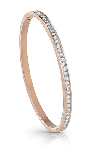 Guess Brățară solidă bronz cu cristale Color My Day JUBB02248JWRG 6 x 5 cm - L