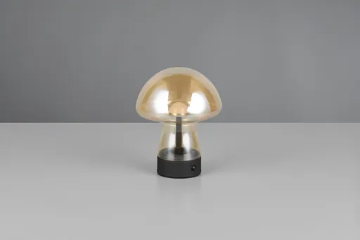 Lampa de masa Dooley, RL, 14x18 cm, 1.5W, 1x SMD, sticla, chihlimbar