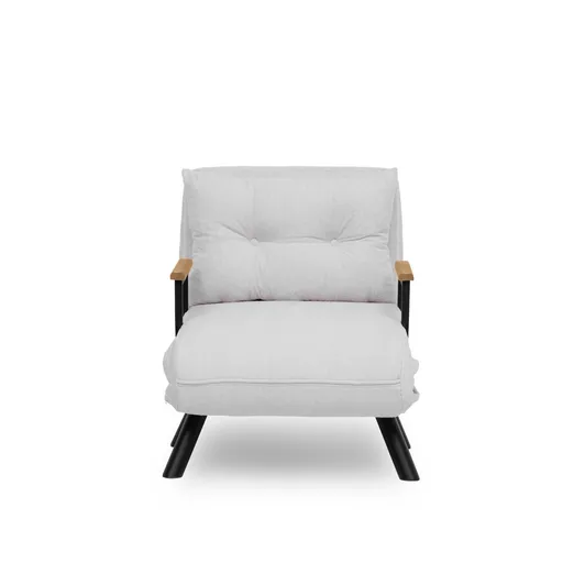 Fotoliu Sando Single Teddy, alb