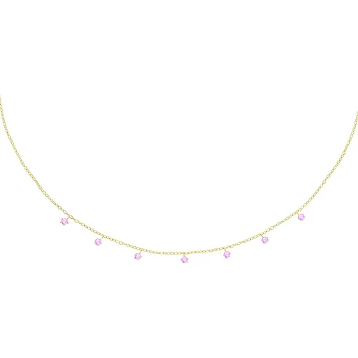 La Petite Story Colier placat cu aur cu pandantive Silver LPS10AWV37