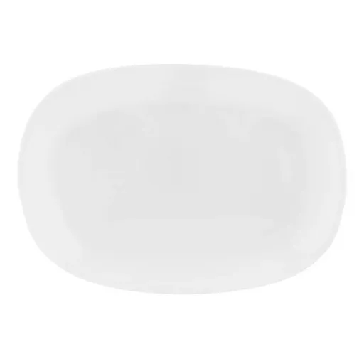Farfurie de servire din sticlă opală Altom Whiteharmony 30 x 22,5 cm