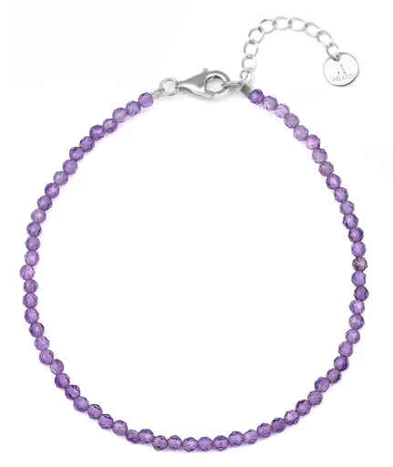 Agato Brățară minerală cu ametist POL-B03/21L