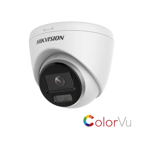 Camera dome IP ColorVu Hikvision DS-2CD1347G0-L, 4MP, lentila 2.8mm, H.265+, lumina alba 30m, PoE, IP67