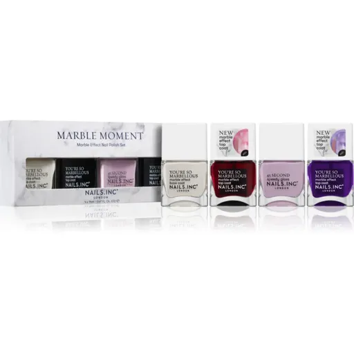 Nails Inc. Marble Moment set de lacuri de unghii