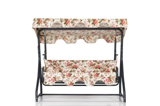 Balansoar de gradina 3 locuri, Hanah Home, Olea 10, Multicolor