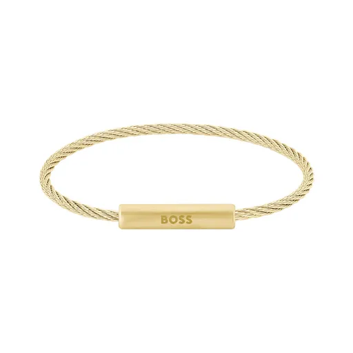 Hugo Boss Trendy brățară placată cu aur Alek 1580388