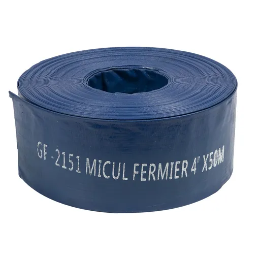 Furtun pompieri Flat PVC 4 toli, 50 m 2 bar	, Micul Fermier GF-2151