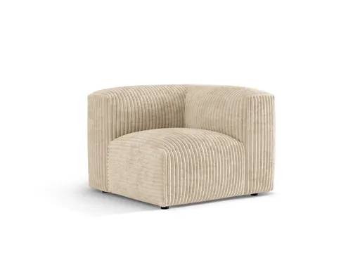 Modul pentru canapea, 1 loc, Martina-212, Micadoni Home, 100x100x75 cm, velur, bej deschis