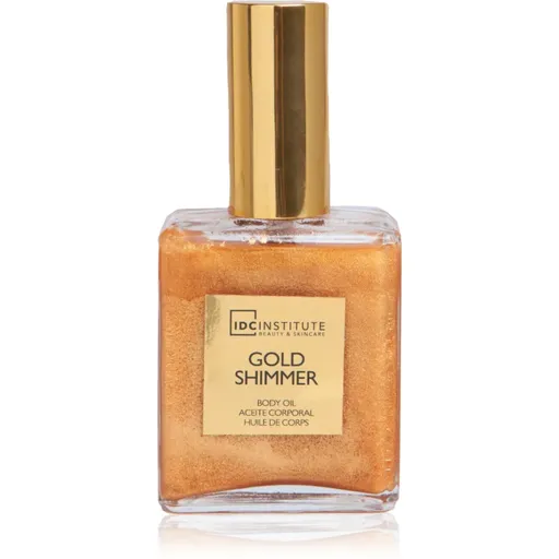 IDC Institute Gold Shimmer ulei uscat de corp cu efect bronzant 50 ml