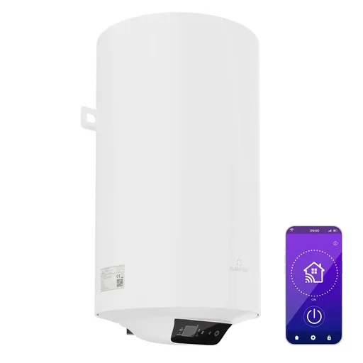 Klarstein ENDURAHEAT SMART 50, rezervor apa calda, 50 litri, 75°C. 1500 W, 3 dimensiuni alb