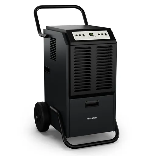 Klarstein DuraDry 70L dezumidificator, 70 l/zi, 90-140 m², oțel inoxidabil, mobil, 450 m³/h