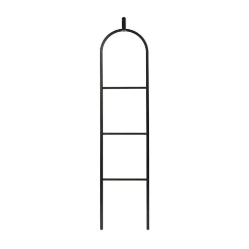 Suport multifunctional pentru haine Brabantia Linn 1008927, 3 tije, Parte ovala pentru sacou, Rezistent la coroziune, Negru