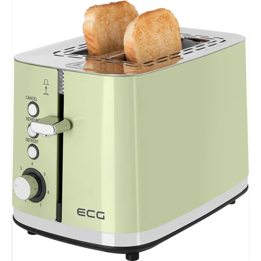 Prăjitor de pâine ECG ST 2766 Vintage Olive, verde
