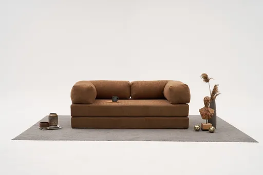 Canapea 3 locuri, Atelier del Sofa, 825BLC5220, Tesatura Chenille, Maro