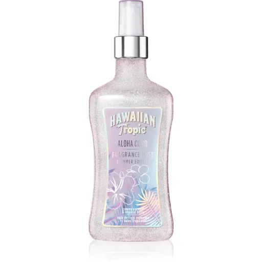 Hawaiian Tropic Perfumes Aloha Coco Shimmer spray pentru corp cu particule stralucitoare pentru femei 250 ml