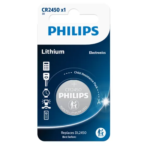 Philips Baterie CR2450 3 V, buton de litiu