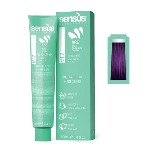 Vopsea de Par Permanenta Sensus MC2 Purple, 100 ml